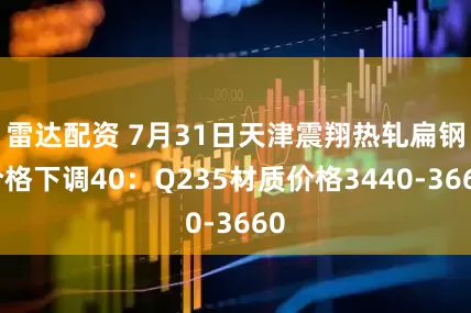 雷达配资 7月31日天津震翔热轧扁钢价格下调40：Q235材质价格3440-3660