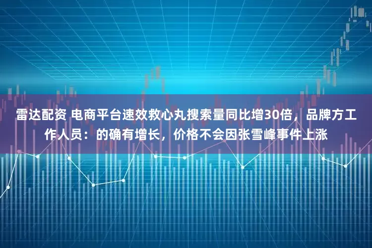 雷达配资 电商平台速效救心丸搜索量同比增30倍，品牌方工作人员：的确有增长，价格不会因张雪峰事件上涨